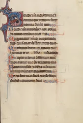Initial B: An Eagle Pushing a Stone into a Fountain