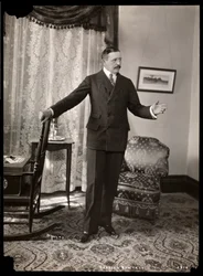 Charles Hawtrey in His Apartment in Holland House on Fifth Avenue, New York, 1901-2