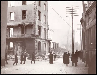Ruins of the Delavan House Hotel, Albany, New York, 1894