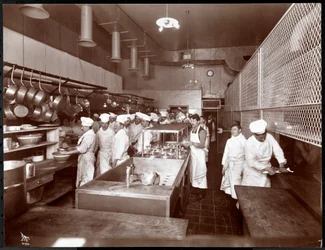 The kitchen at the Philadelphia Ritz-Carlton Hotel