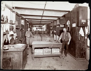 The Wine Cellar of the Hotel Manhattan, 1902