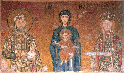 The Virgin with Child Between Emperor John II Comnenus and His Wife, Irene