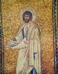 A Prophet with Halo and a Scroll