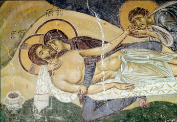 Byzantine Art: “Lamentation on the Death of Christ”, painter