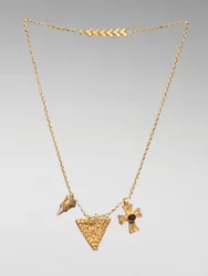 Chain with Two Pendants and a Cross