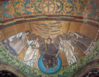 Italy, Emilia-Romagna, Ravenna, Basilica of San Vitale, Absidial Basin Mosaic