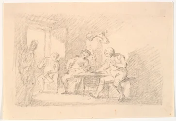 Interior with Players