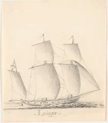 Louger Under Full Sail