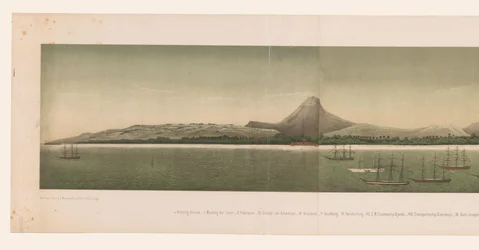 View of the Coast of Great Aceh, with the Fleet of the First Aceh Expedition Offshore