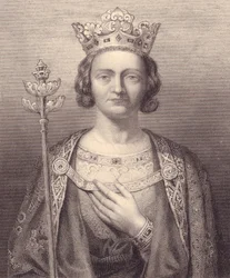 Portrait of King Philip V of France, Tall, from Galerie Historique de Versailles, Histoire de France, Charles Gavard Publisher, Paris, circa 1840