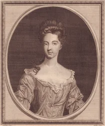 Portrait of Margaret Cecil, Countess of Ranelagh, engraving by John Goldar