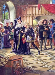 Edward V being handed over to the Duke of Gloucester