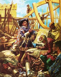 Henry the Navigator at the School of Navigation at Sagres