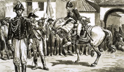 When British forces invaded St. Domingue, the forces led by Toussaint Louverture fought back