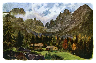 Lake Nambino and the Brentagroup, Tyrol