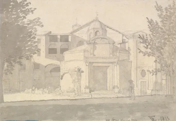 A Section of the Via Sacra, Rome The Church of Saints Cosmas and Damian