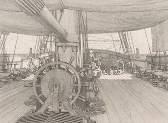 Deck of a Warship