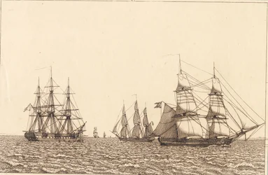 A Frigate at Anchor. Illustration to 