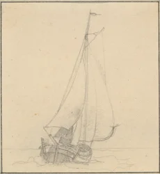 A Hunt Under Sail Seen from the Front