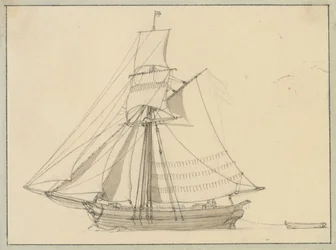 A Sloop Under Sail