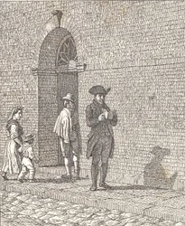 In Front of a Church Door