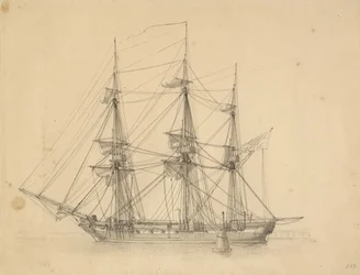 The Corvette Flora, Moored in the Fleet