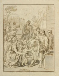 Christ letting the little children come to him