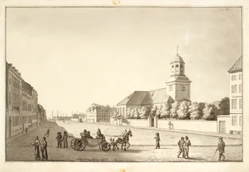 View over Sankt Annæ Plads with Garnisonskirken