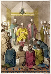 Don Alvaro, King of the Congolese on His Throne, Plate 42 from 