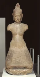 Statue of Jayarajadevi in the Guise of the Buddhist Deity Tara or Prajnaparamita
