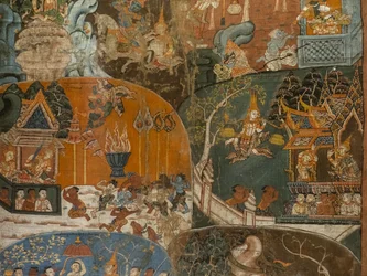 The Last Ten Previous Lives of the Buddha (Dasa Jakata) (detail)