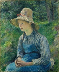 Peasant Girl with Straw Hat