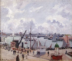The Outer Harbour of Le Havre, Quai de Southampton, the Honfleur Boat Leaving the Harbour