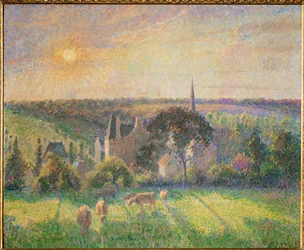 Landscape at Eragny: Church and Farm of Eragny