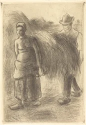 Peasants Carrying Hay