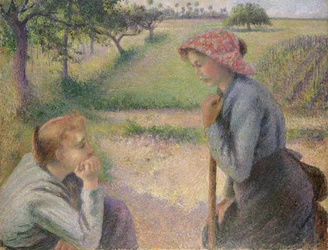 Two Young Peasant Women