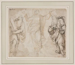The Transfiguration (recto), Study of Hands (verso)
