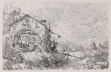Landscape with a Woman at a Well, from the Series Vedute (Views)