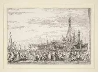 The Market on the Molo, from the series Vedute (Views)