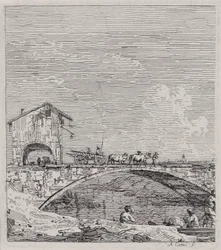 The Wagon Passing over a Bridge, from Vedute (Views)