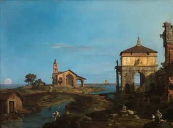 An Island in the Lagoon with a Gateway