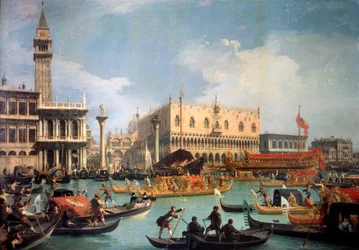 Buccentoros Return to the Pier at the Doges palace