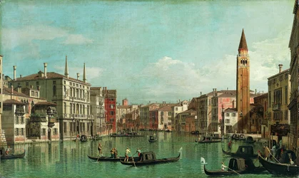 The Grand Canal, Venice, Looking Southeast, with the Campo della Carità to the Right, 1730s