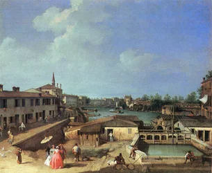View of the Mills of Dolo on the Brenta
