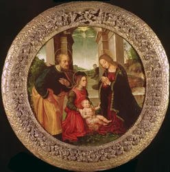 The Holy Family with an Angel