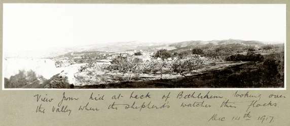 View from the hill behind Bethlehem, 14th December 1917