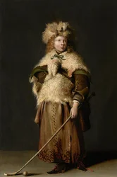 Moses ter Borch Holding a Kolf Stick, c.1655