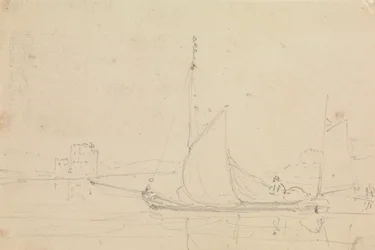 Sketch of a Sailing Boat