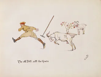 The A.D.C and the Goats (from The Leaguer of Ladysmith, 1900)