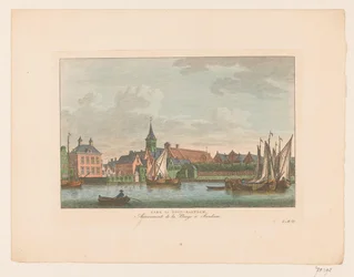 View of the church in Oost-Zaandam (title on object)